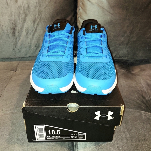 NEW UNDER ARMOUR SURGE 2 BLUE LIGHT-WEIGHT RUNNING / TRAINING SNEAKERS SIZE 12.5 - Picture 5 of 14
